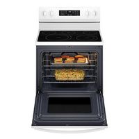 Whirlpool - 5.3 Cu. Ft. Freestanding Electric Convection Range with Air Fry - White - Left View