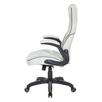 OSP Home Furnishings - Xeno Gaming Chair in Faux Leather - White - Left View