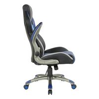 OSP Home Furnishings - Ice Knight Gaming Chair in - Blue - Left View