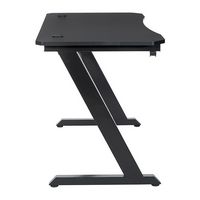 OSP Home Furnishings - Ghost Battlestation Gaming Desk - Black - Left View