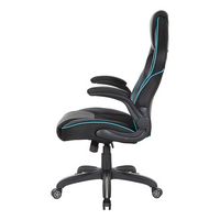OSP Home Furnishings - Xeno Gaming Chair Faux Leather - Blue - Left View