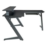 OSP Home Furnishings - Avatar Battlestation L-Shape Gaming Desk with Carbon Top and Matte Legs - ... - Left View