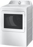 GE Profile - 7.4 Cu. Ft. Smart Gas Dryer with Sanitize Cycle and Sensor Dry - White - Left View