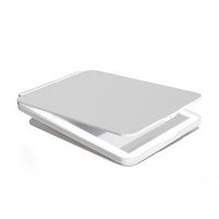 Vanity Planet - LED Mini Travel Mirror - White - Left View