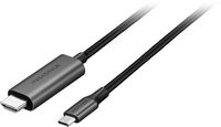 Insignia™ - 6' USB-C to HDMI Cable - Black - Left View