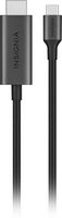 Insignia™ - 6' USB-C to HDMI Cable - Black - Left View