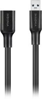 Insignia™ - 12' USB 3.0 A-Male to A-Female Extension Cable - Black - Left View