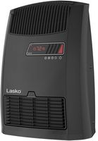 Lasko - Portable Digital Ceramic Space Heater with Warm Air Motion Technology - Black - Left View