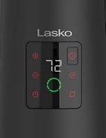 Lasko - 1500-Watt Full Circle Warmth Portable Ceramic Space Heater with Remote Control - Black - Left View