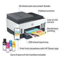 HP - Smart Tank 7301 Wireless All-In-One Supertank Inkjet Printer with up to 2 Years of Ink Inclu... - Left View