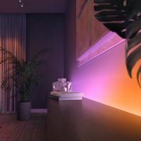 Philips - Hue Ambiance Gradient Bluetooth Lightstrip 40-inch Extension - White - Left View