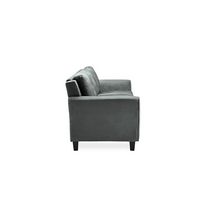 Lifestyle Solutions - Hamburg Rolled Arm Sofa - Dark Grey - Left View