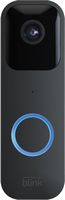 Blink - Smart Wifi Video Doorbell – Wired/Battery Operated with Sync Module 2 - Black - Left View