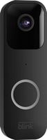 Blink - Smart Wifi Video Doorbell – Wired/Battery Operated - Black - Left View