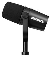 Shure - MV7X XLR Podcast Mic-Pro Quality Dynamic - Left View