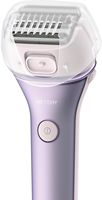 Panasonic - CloseCurves ES-WL80-V Rechargeable Wet/Dry Electric Shaver and Trimmer for Women - Pu... - Left View