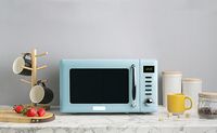 Haden - 700-Watt .7 cubic. foot Microwave with Settings and Timer - Turquoise - Left View