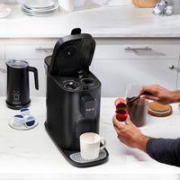 Instant Pot - Dual Pod 3-in-1 Coffee Maker 68oz, Compatible with Nespresso and K-Cups - Black - Left View