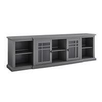 Classic Glass-Door TV Stand for most TVs up to 88” - Left View