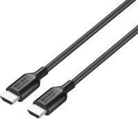 Best Buy essentials™ - 6' 8K Ultra High Speed HDMI 2.1 Certified Cable - Black - Left View