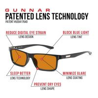 GUNNAR - Amber Max Blue Light Glasses - Vertex - Onyx - Left View