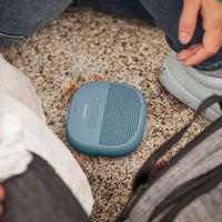 Bose - SoundLink Micro Portable Bluetooth Speaker with Waterproof Design - Stone Blue - Left View