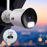 Night Owl - Indoor/Outdoor Wireless IP 4K HD Spotlight Security Camera - White - Left View