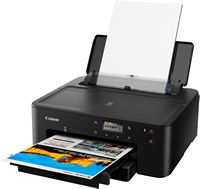 Canon - PIXMA TS702a Wireless Inkjet Printer - Black - Left View