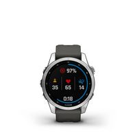 Garmin - fēnix 7S GPS Smartwatch 42 mm Fiber-reinforced polymer - Silver - Left View