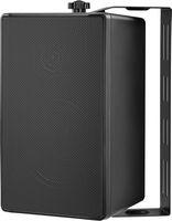 Insignia™ - 2-Way Indoor/Outdoor Speakers (Pair) - Black - Left View