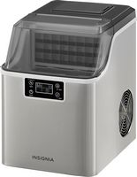 Insignia™ - Portable Clear Ice Maker with Auto Shut-off - Stainless Steel - Left View