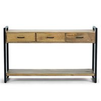 Simpli Home - Riverside Console Sofa Table - Natural - Left View