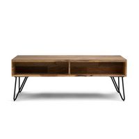 Simpli Home - Hunter Lift Top Coffee Table - Natural - Left View