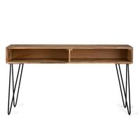 Simpli Home - Hunter Console Sofa Table - Natural - Left View