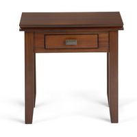 Simpli Home - Artisan End Table - Russet Brown - Left View