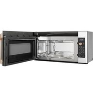 Café - 1.7 Cu. Ft. Convection Over-the-Range Microwave with Air Fry - Stainless Steel - Left View