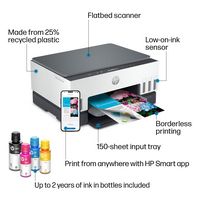 HP - Smart Tank 6001 Wireless All-In-One Supertank Inkjet Printer with up to 2 Years of Ink Inclu... - Left View