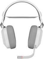 CORSAIR - HS80 RGB Wireless Gaming Headset for PC, Mac, PS5, PS4 - White - Left View