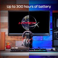 HyperX - Cloud Alpha Wireless Gaming Headset for PC, PS5, and PS4 - Black/Red - Left View