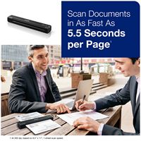 Epson - WorkForce ES-50 Mobile Color Sheetfed Document Scanner - Black - Left View