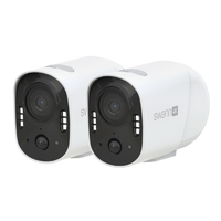 Swann - Xtreem 4K Battery-Powered Cam w32GB Card - Pack 2 - Black - Left View