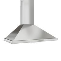 Zephyr - 36 inches - Convertible - Wall Range Hood - Stainless Steel - Left View
