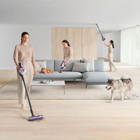 Dyson - V8 Cordless Vacuum with 6 accessories - Silver/Nickel - Left View