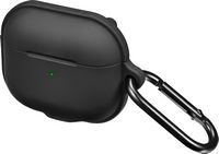 Insignia™ - Magnetic Silicone Case for Apple AirPods (3rd Generation) - Black - Left View