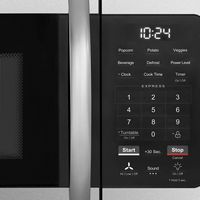 Insignia™ - 1.6 Cu. Ft. Over-the-Range Microwave - Stainless Steel - Left View