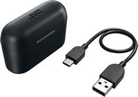 JVC - True Wireless Headphones Earbud Style - Black - Left View