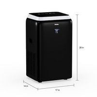 Danby - DPA080E3BDB-6 400 Sq. Ft. 3-in-1 Portable Air Conditioner - Black - Left View