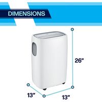 Arctic Wind - 400 Sq. Ft. Portable Air Conditioner - White - Left View