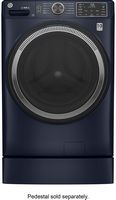 GE - 4.8 Cu. Ft. High-Efficiency Stackable Smart Front Load Washer w/ UltraFresh Vent System & Mi... - Left View
