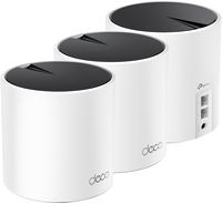 TP-Link - Deco X25 AX1800 Dual-Band Whole Home Mesh Wi-Fi 6 System (3-Pack) - White - Left View